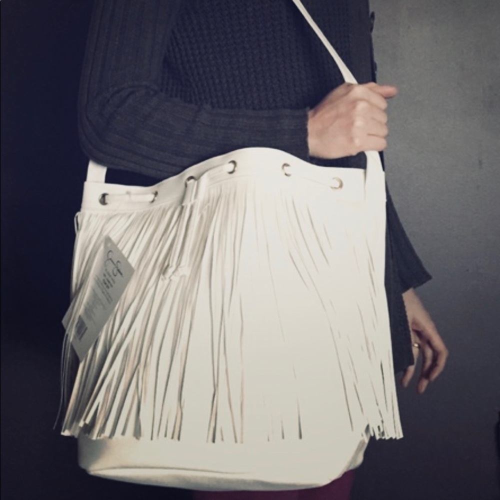 Jessica Simpson fringed shoulder bag